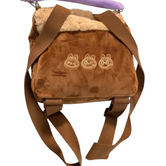 Labubu The Monsters Fuzzy ITA style Backpack - Picture 4 of 7